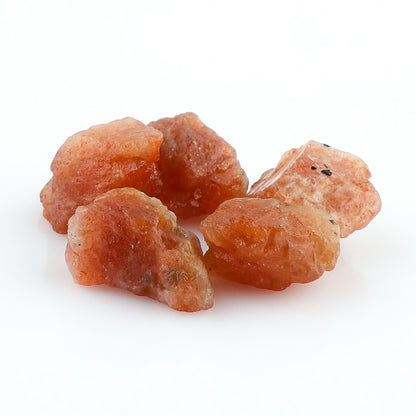 CRYSTALINES 5pcs AAA Grade, Wholesale Natural Raw Sunstone Gemstone, Untreated Rough Stone, Bulk Loose Supplies, DIY Crafts, Jewelry Making, Healing Crystals, Wire Wrapping, Gem Collection