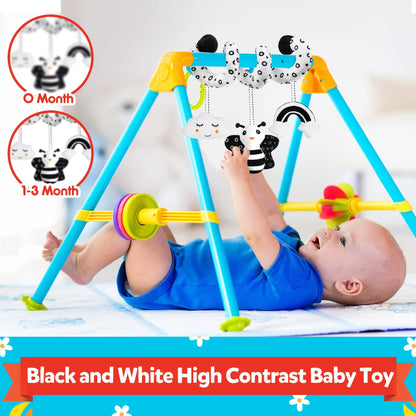 GKDOMS Baby Spiral Hanging Stroller and Car Seat Toys Black and White High Contrast Sensory Toy Newborn Plush Activity Toys Party Favors Quality Gifts for Baby Shower-BEE