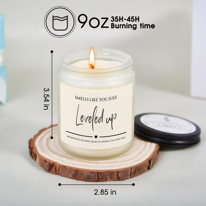 Kosmickiss Promotion Gifts for Women Men, New Job Gift, Congratulations Gifts for Women, Coworker, Boss, Friend, Handmade Funny Candle Gift Ideas