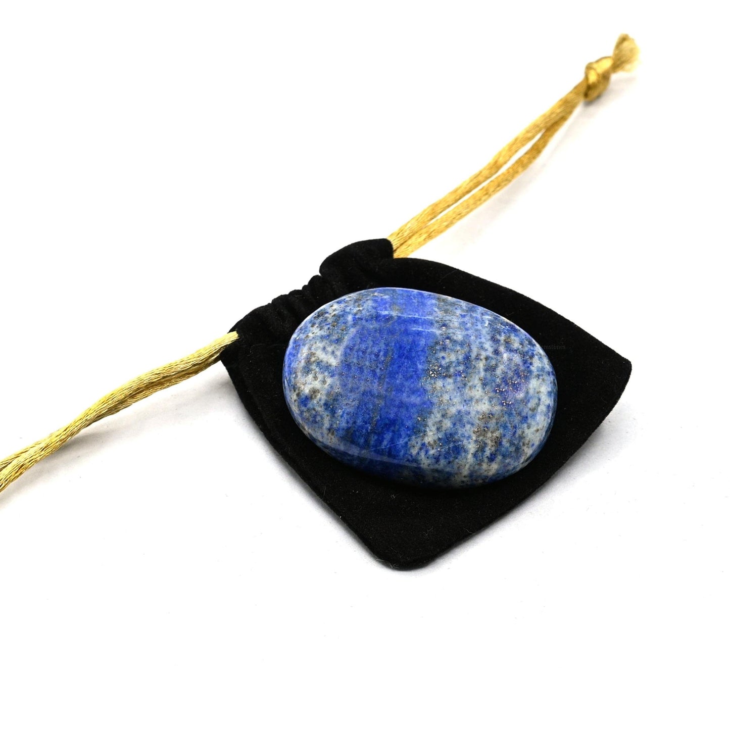 Amazing Gemstone Lapis Lazuli Crystals and Healing Stones - Large Palm Stone Crystals Piedra - Crystal for Good Luck, Balanced Positive Energy, Meditation - Unique Stocking Stuffers, Gifts for Women