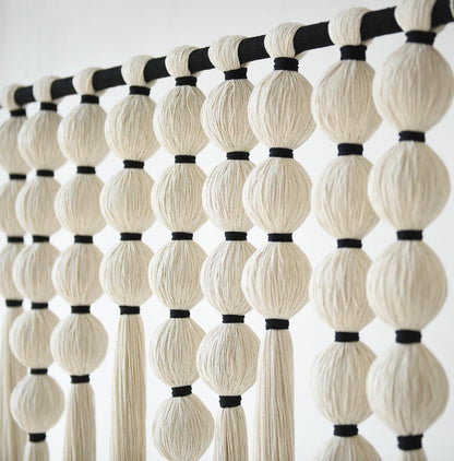 IOWER Large Macrame Wall Hanging Macrame Wall Decor Sphericity Cotton Textile Wall Hanging Boho Wall Decor Art Fiber Yarn Art Handmade 39" Wx39 L