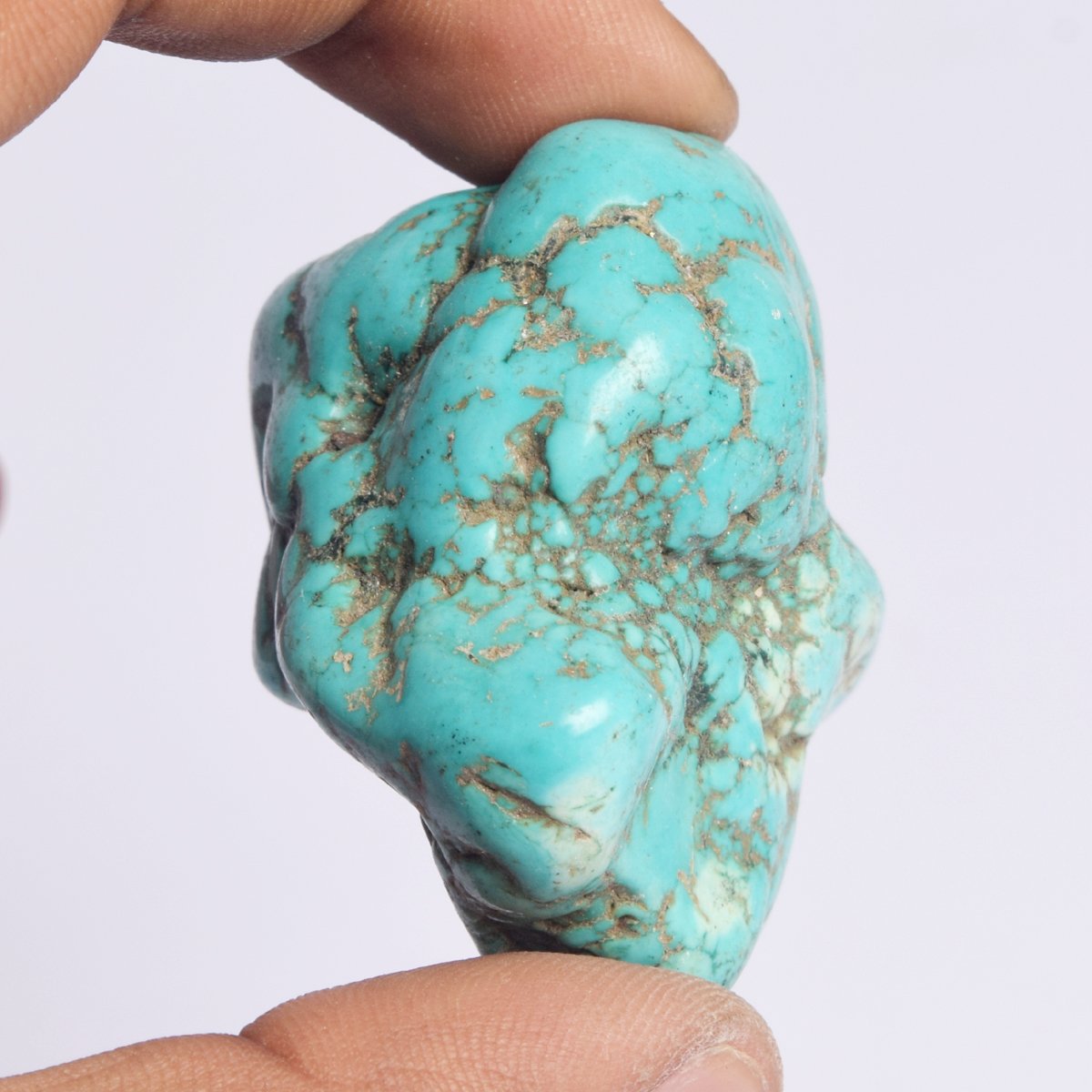 GEMHUB Rough Turquoise Crystal Gem 344 Ct Natural Uncut Blue Turquoise Rock Mineral Gemstone BR-629