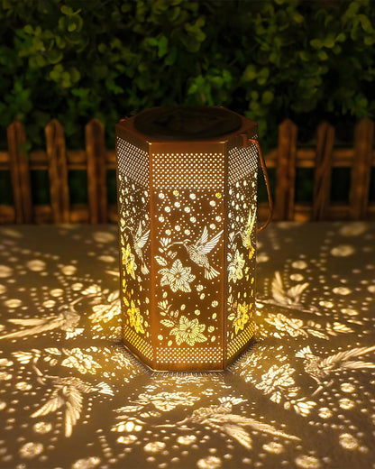 Mothers Day Gifts for Mom - Hummingbird Solar Lantern Outdoor Waterproof, Birthday Gifts for Women Grandma, Solar Lights Outdoor Garden Decor for Outside