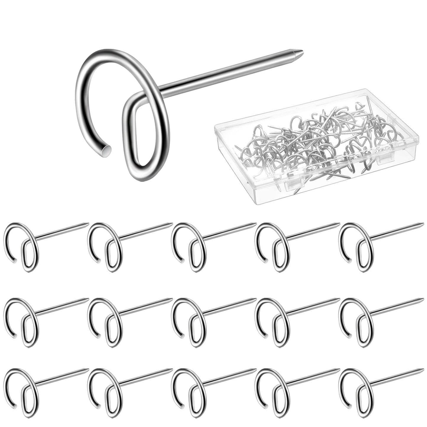 Otoolling 50 Pcs Stainless Steel Food Steak Skewers 1.75 Inch Reusable Metal Round BBQ Skewer Mini Short Barbecue Accessories Connect Fruits and Meats Meat for Grilling Baking Camping Family Friend