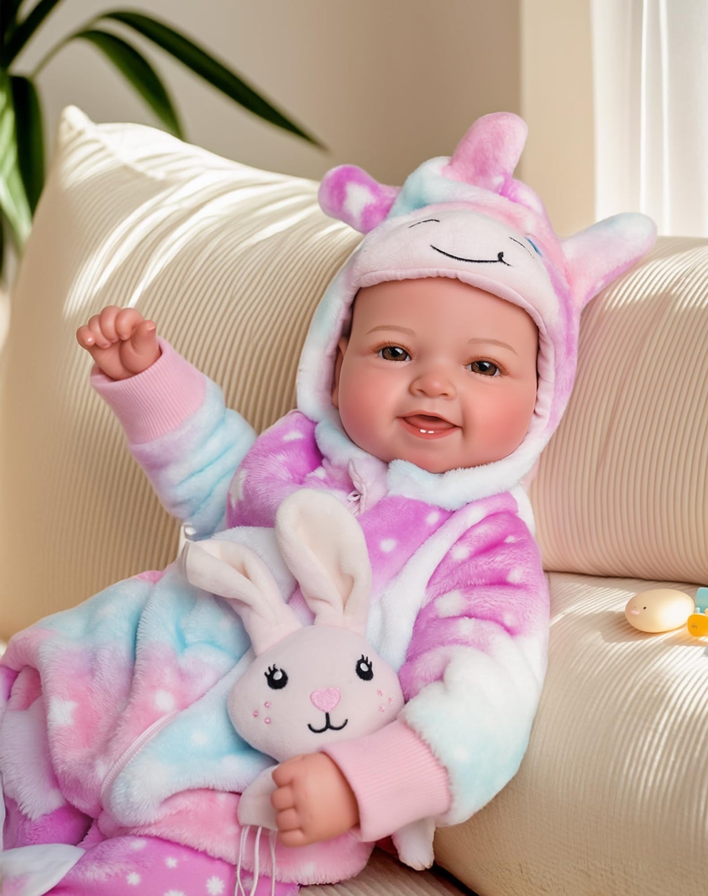 BABESIDE Baby Dolls, 17inch Large Realistic Cute Soft Body Baby Doll Real Life Baby Dolls with Accessories for 3+ Year Old Girls Gifts, Pretend Play, Collection