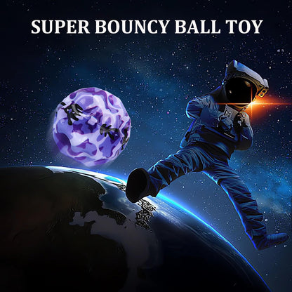 Tendry Extreme Super High Bouncing Ball Moon Shape for Kids of All Ages, Improve Hand-Eye Coordination, Easy to Grip and Catch by Athletes as a Sport Training Balls (4 Pcs)