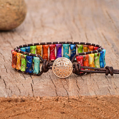 BASILKIT Chakra Healing Bracelets for Women, Handmade Natural Stone Beaded Bracelet, Boho Adjustable Stretch Bracelet Gift for Mom, Wife, Friend - Yoga, Meditation, Positive Energy