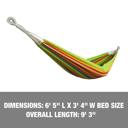 Bliss Hammocks BH-400-GC 40" Wide Hammock w/Hand-Woven Rope Loops & Hanging Hardware, Outdoor, Patio, Backyard Durable, Cotton and Polyester Blend, 220 Lbs Capacity, Guacamole