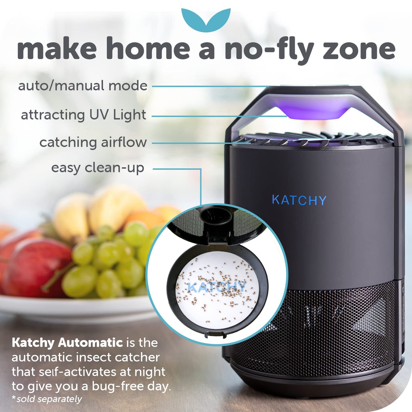 Katchy Original and Midnight Glue Board Refills (16 Pack) – Catcher & Killer for Mosquito, Gnat, Moth & Fruit Fly – Indoor Flying Insect Trap Glue Board Refills – Non-Zapper Traps for Buzz-Free Home