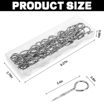 50 Stainless Steel Grill Pins Reusable Metal Round BBQ Skewer Stainless Steel Food Steak Skewe Mini Short BBQ Accessories Connecting Fruits & MeatI for Baking Camping Family Gatherings