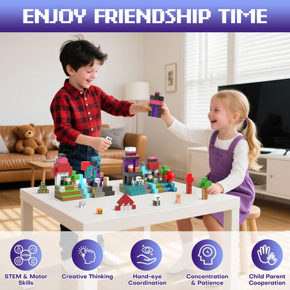 Kryzomat 150PCS Magnetic Blocks - Magnet Tiles Toys for Kids, Magnetic Building Blocks Cubes, Stacking Magnets Toys for Kids, Birthday Gifts for Boys and Girls Age 3+ Years Old
