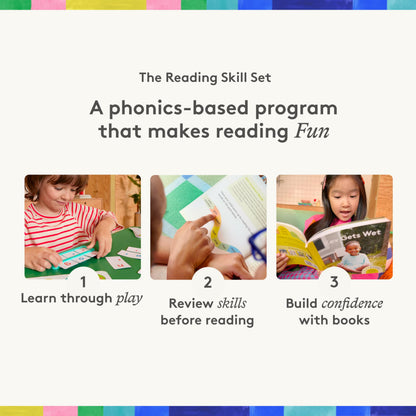 Lovevery, The Reading Skill Set for 1st & 2nd Grade, Includes 3 Games & 27 Books for Early Readers