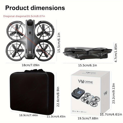 RC Drone With Display Screen, Airplane Helicopter With Dual Cameras (180° Adjustable), 360° Propeller Protection,Optical Flow Positioning, Brushless Motor, One Key Takeoff/Landing, Headless Mode, Emergency Stop,Tail LED Light, Waypoint Flight, Lateral Fli