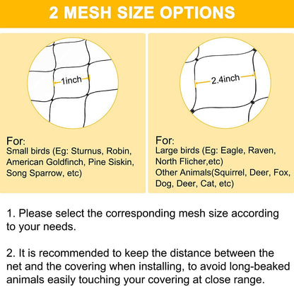 BSTPCOO Chicken Netting 25'x25' with 1" Mesh Nylon Bird Netting for Chicken Coop, Heavy Duty Poultry Net Bird Net for Garden Deer Fence for Fruit Tree