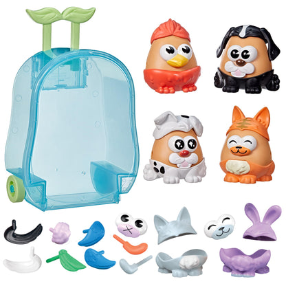 Potato Head Pet-Tato Tots, Pet-Themed Set with 31 Parts and Pieces Plus Rolling Carry Case, Easter Gift for Kids, Toddler and Preschool Toys for Girls and Boys 2 and Up (Amazon Exclusive)