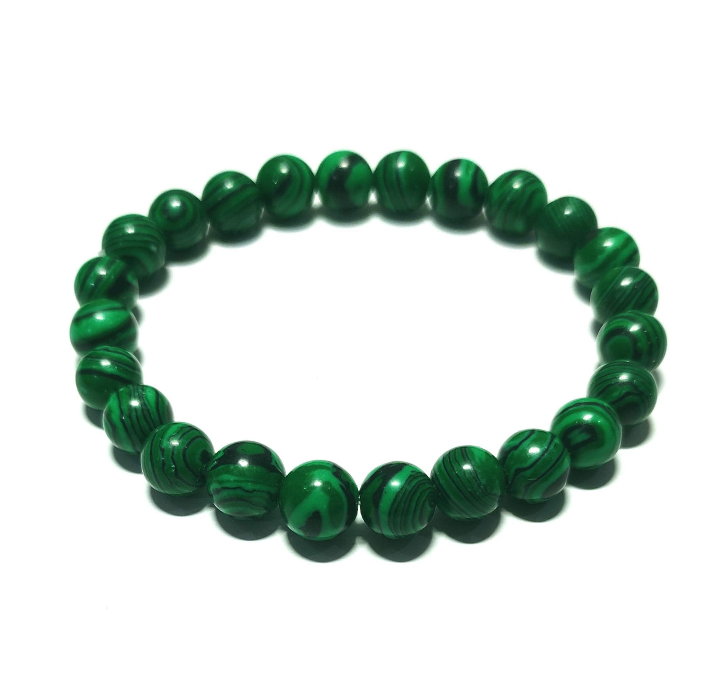 Sawcart Malachite Green Crystal Orgone Pyramid with Flower of Life Symbol, Stone Bracelet & Pendant Necklace Combo for Aura Cleansing, Reiki Spiritual Healing, Energy Generator, Yoga Meditation