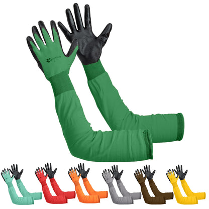 Gastody™ Long Gardening Gloves Women and Men S - Long Sleeve Garden Gloves Multipurpose Heavy Duty Outdoor and Indoor - Long Cuff Garden Gloves - Thorn Resistant Protective Work Rose Pruning Gloves