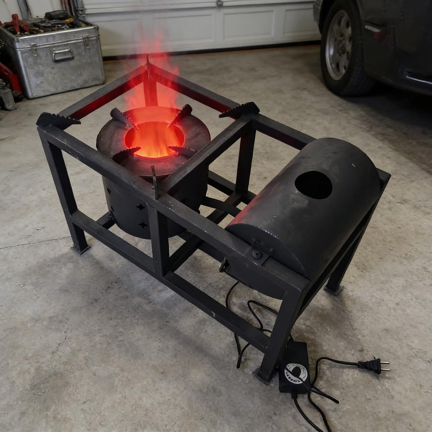 DA DINITHRON DC 12V Waste Oil Burner & Heater, High-Efficiency Heavy Duty Furnace Stove for Garage, Workshop and Outdoor Cooking