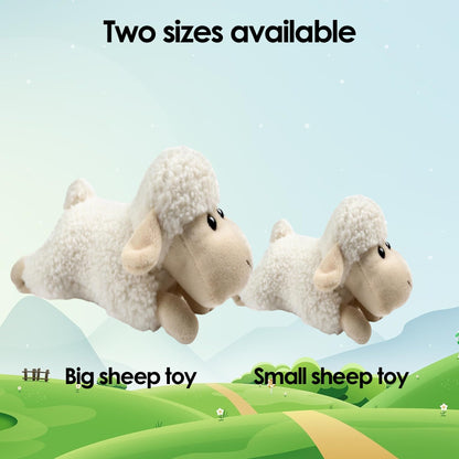 Tiny Heart Sheep Stuffed Animal, Lamb Stuffed Animal, Sheep Plush Toy, Cute Soft Stuffed Lamb Kids Boys and Girls Birthday Baby Home Decor Cuddly White Lamb Toys (Prone Position)
