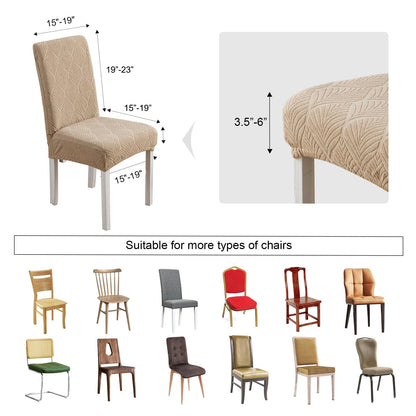 YUEANG Waterproof Dining Chair Covers, Chair Covers for Dining Room, Stretch Parsons Chair Slipcover, Removable, Washable for Dining Room Kitchen Chair Protector Cover