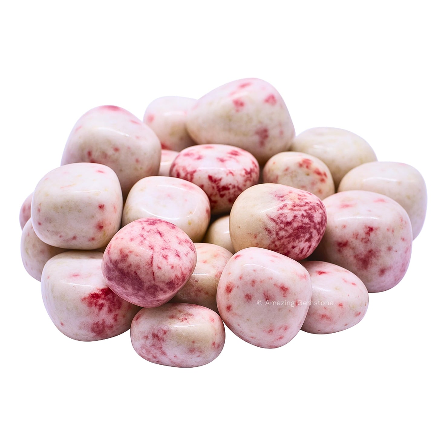 Amazing Gemstone Cinnabarite Crystals and Healing Stones Tumbled - 1 oz Cinnabarite Stone Gem Stones, Natural Healing Stones for Energy Balance, Stress Relief - Premium Polished Gems Rocks