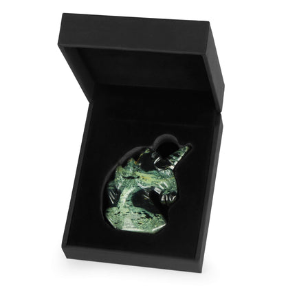 Artistone 3" Crystal Unicorn Figurines Statue,Hand Carved Kambaba Jasper Gemstone Magical Unicorn Healing Stones Collectibles Christmas Ornaments