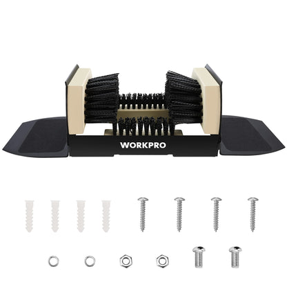 WORKPRO Boot Brush Scraper Extra Wide, Shoe Cleaner Brush, Boot Scrubber, Heavy Duty Boot Cleaning Brush Outdoor