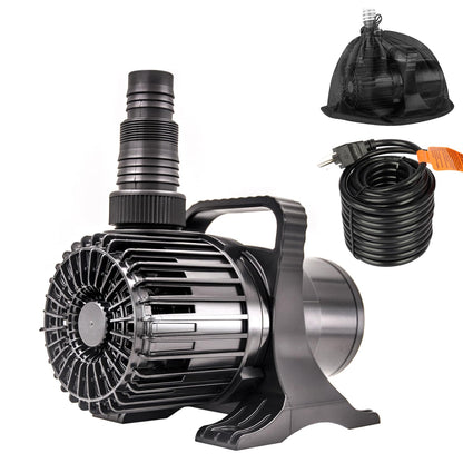 OYO WATER Outdoor Large 6900gph-320W 32.8FT Pond Water-fall & Kio Fish Fountain-s & Garden Pump Submersible IPX8: Long 32.8FT Cord Smart-er & Quieter Duck & Yard&Patio Ponds Pumps, 1 Barrier Pump Bag