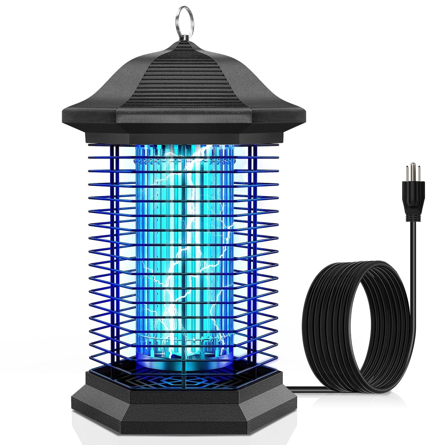 AMUFER Bug Zapper Outdoor Indoor, 18W Power & 4400V Instant Grid Mosquito Repellent, Insect Control Efficiency Increased 100%, 1/2 Acre Coverage, Fly Trap for Patio, Backyard, Home