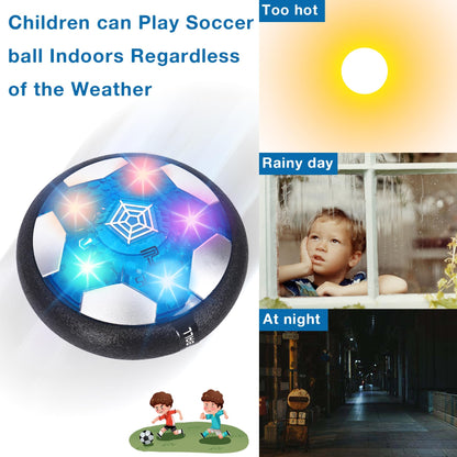 OurHonor Hover Soccer Balls, 2 in1 Hover Football Toy Set with LED Star Night Light USB Rechargeable Bumper Sports Games Gift for Boys Age 6 7 8 9 10 11 12 Christmas Birthday Party Present