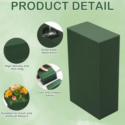 CANIPHA 30Pieces Floral Foam Blocks, Green Floral Foam for Flower Arrangements, Flower Foam Blocks Florist Foam Dry Foam Plant Foam Wet Foam for Artificial Flowers, (5.5 X 3.2 X 1.8 Inches)