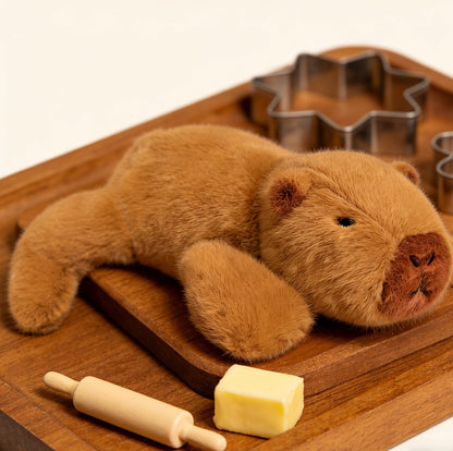 Karoeiwa Mini Palm-Sized Capybara Stuffed Animal 7.8 inch Soft Small Cute Capibara Plush Doll Plushies Toys Decoration Gifts for Kids Brown