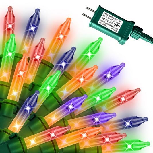 Christmas Lights 200 Count Mini colorful Lights ,Christmas Tree String Lights with 8 Modes & Timer ,Xmas Tree Lights Waterproof for Patio Garden Party Wedding Holiday Decor ,UL Certified (40feet)