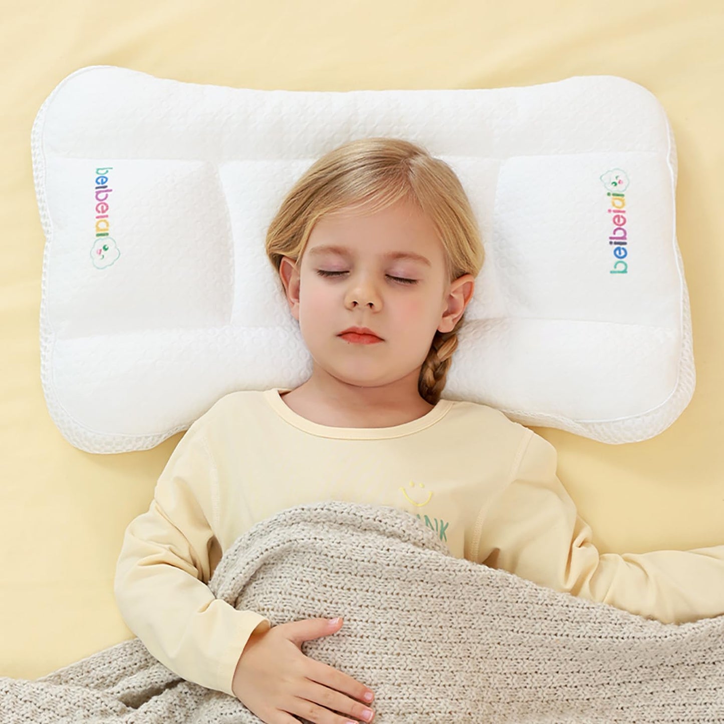 Hebove Kids Pillow, Kids Pillows for Sleeping, Baby Pillow, Toddler Pillows, Baby Pillows for Sleeping for Newborn, Toddler Pillow 1-3 Year Old, Machine Wash,Toddler Pillow 3 Year Old