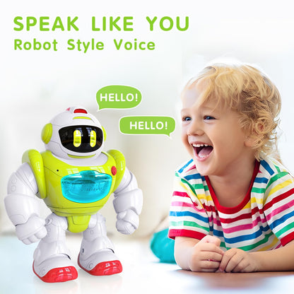 P&C Learning Toys Baby Walking Activity Remote Control Robot with Musical, Sounds, Light Interactive Early Toddlers Toy for 1 2 3 Birthday Gift