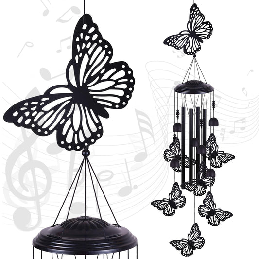 Butterfly Wind Chimes Outdoor Decoration, Mobile Wind Catcher, Retro Wind Bells, Memorial Wind Chime, Blessing Windchime for Home, Balcony, Yard, Room, Xmas, Party, Indoor, Garden Decor, Gifts for Mom