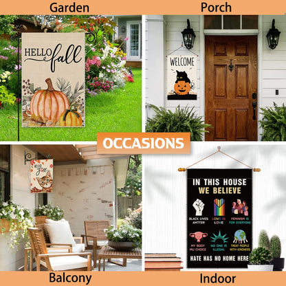 Hague Humankind Be Both Welcome Garden Flag, Be Kind Flag Yard Farmhouse Decorations, Ally Disability Equality Indigenous People Garden House Flag Home Yard Lawn Decorations