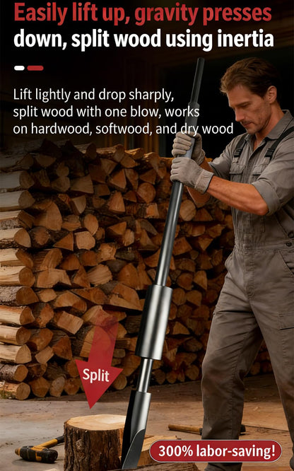 TIANAOKEJI Manual Wood Splitter, Kindling Splitter Made with Heavy Duty Steel Portable Log Splitters for Wood, Indoor and Outdoor Use