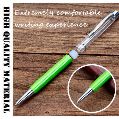 JOINVALUE Colorful Fillable Ink Empty Tube Ballpoint Pens Floating DIY Pens,Building Your Favorite Liquid Sand for Easter Gift 27 Pack