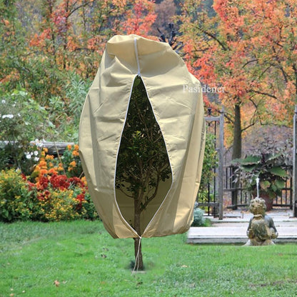 Pasidener Plant Covers Freeze Protection 2.8oz 3 Packs 45"x40" Winter Tree Covers Frost Blankets for Outdoor Plants with Zipper Drawstring- Frost Cold Pest Protection for Shrubs Fruit Tree