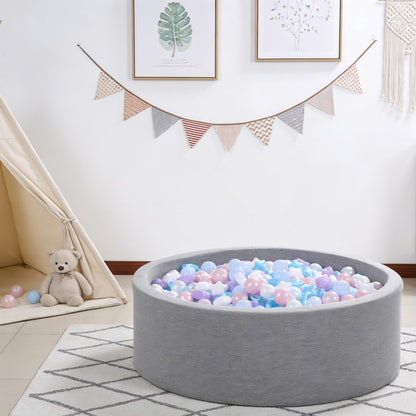 Heopeis Star Ball Pit Balls for Toddlers - 100 200 500 Pack Phthalate & BPA Free Plastic Toy Balls for Kids, Ball Pool Play Tent, Baby Kiddie Pool Water Toys, Party Decoration