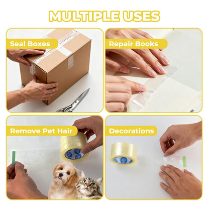 2.0 Mil Clear Packing Tape 36 Rolls (2 Inch x 110 Yards) – Shipping Tape for Boxes, Moving, Storage & Warehouse Use