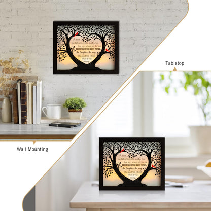HN HAIINAA Sympathy Gift LED Memorial Shadow Box Memorial Gifts for Loss of Loved One Mother Mom Dad Father, in Memory of Loved One Gifts