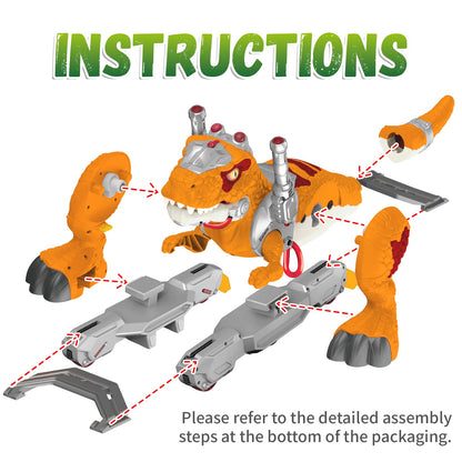 Dinosaur Ride On Toy Cars for Kids, Toddler Electric Ride On Toys with Music, Light & Smoke, 3-5 Year Old boy Gift, Preschool Kids Scooter Foot-to-Floor Walker for Indoor Outdoor