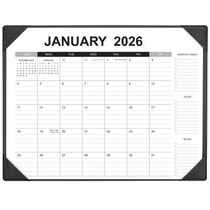 Desk Calendar 2026-2027 with Desk Mat – 22" x 17" Large Desk Pad Calendar Runs from January 2026 to June 2027, Office Supplies Desktop Calendar with To-Do, Notes & Goals Sections, for Office Planning or Organizing