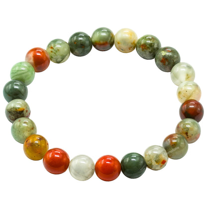 Amazing Gemstone Crystal Bracelet for Women Men's Gifts - Protection Healing Crystal Bracelet - 8mm Gemstone Beaded Stretchable Bracelet Pulseras Para Hombres Mujer Stocking Stuffers Mothers Day Gift (African Bloodstone)