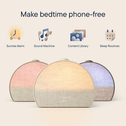 Hatch Restore 3 Sunrise Alarm Clock, Sound Machine, Smart Light (Putty) - White Noise, Screen-Free Sleep Routine