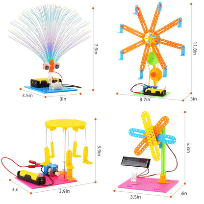 BeAndge STEM Kits, Kids Arts and Crafts for Girls 8-12 8-10, stem Toys for Ages 8-13, Engineering Science Kits for Kids, STEAM Gifts for 6 7 8 9 10 12 Year Old Girls, Electronic Building Boys 6-8