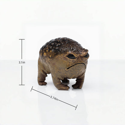 MOLMH Weird Queer Grumpy Frog Toad Statue Ugly Angry Outdoor Garden Yard Decor Statue Fun Novelty Home Office Decor Sculpture Unique Gift