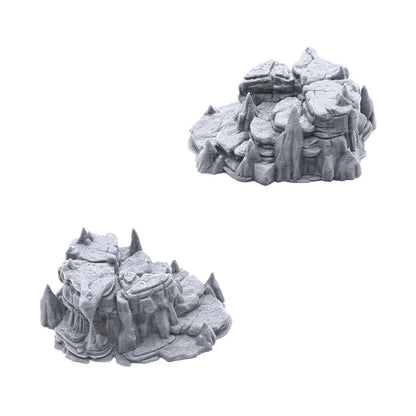 EnderToys Raised Caverns - DND Terrain Scenery for Tabletop 28mm Miniatures Wargame